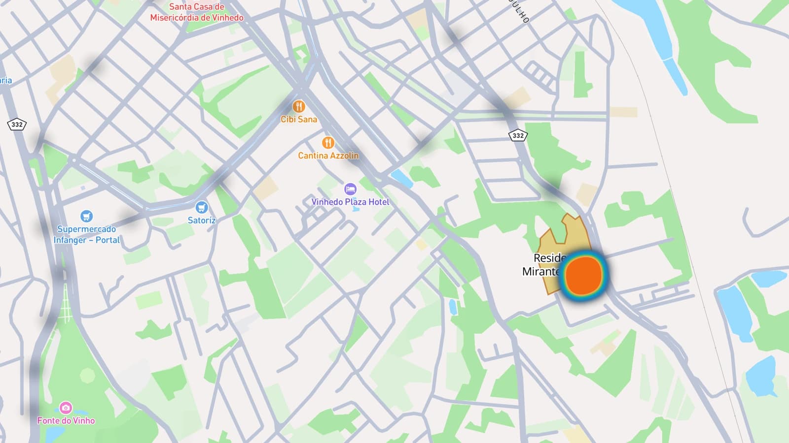 Heat map: where the crew spent its time